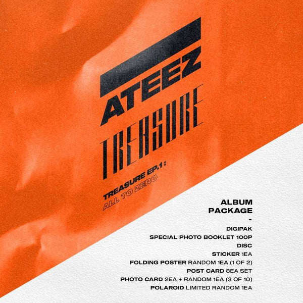 Buy Ateez - 1st Mini Album - Treasure Ep.1 : All to Zero [Re