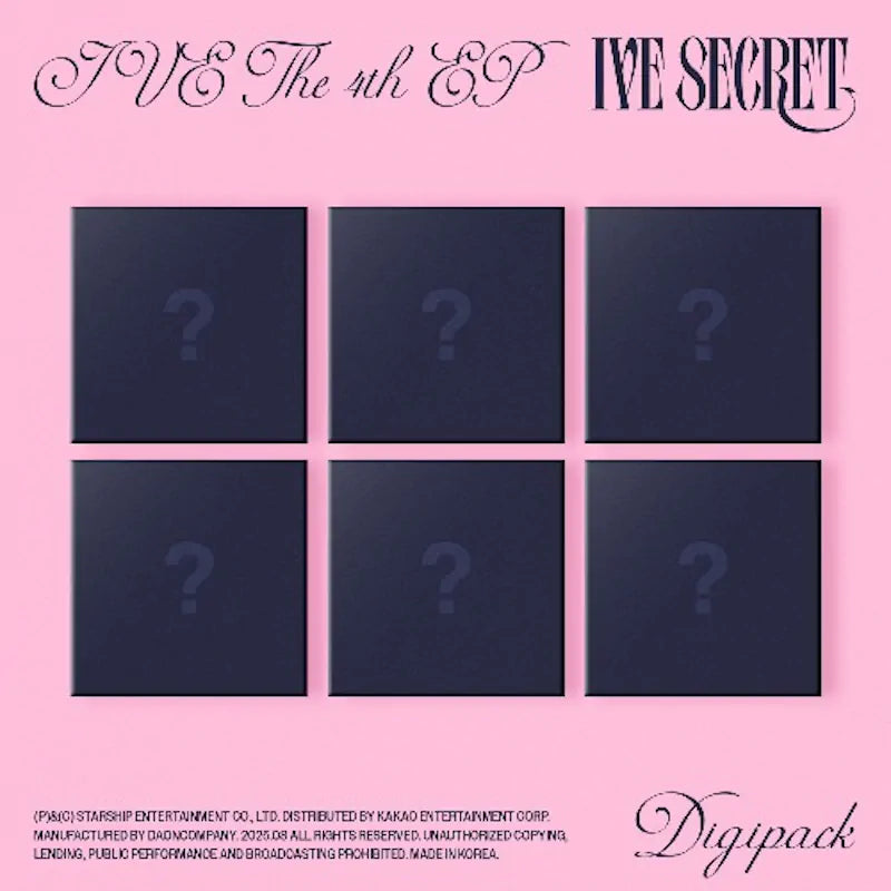 IVE - 4th EP Album [IVE SECRET] (Digipack Ver.) (Limited)