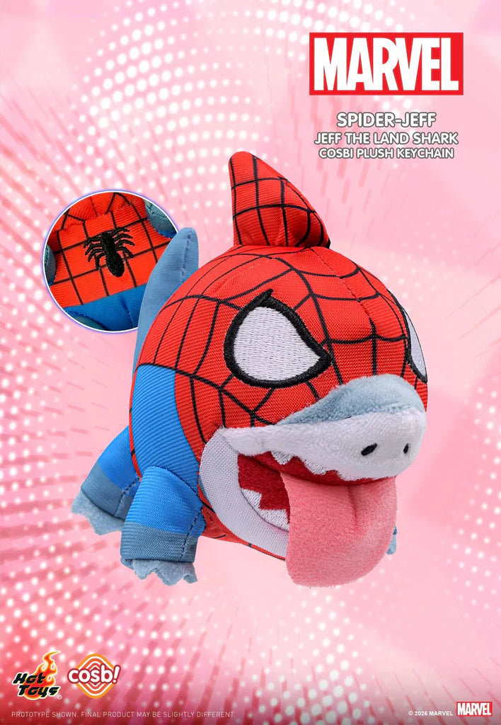 Hot Toys x COSBI Marvel Jeff The Land Shark Plush Keychain Blind Box