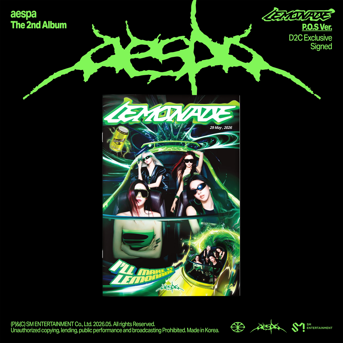 aespa - 2nd Full Album [LEMONADE] (P.O.S Ver.)