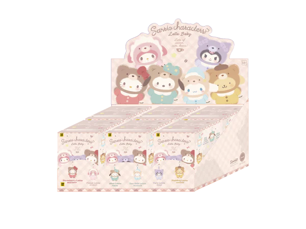 Sanrio Latte Baby Vinyl Plush Keychains Gift Blind Box