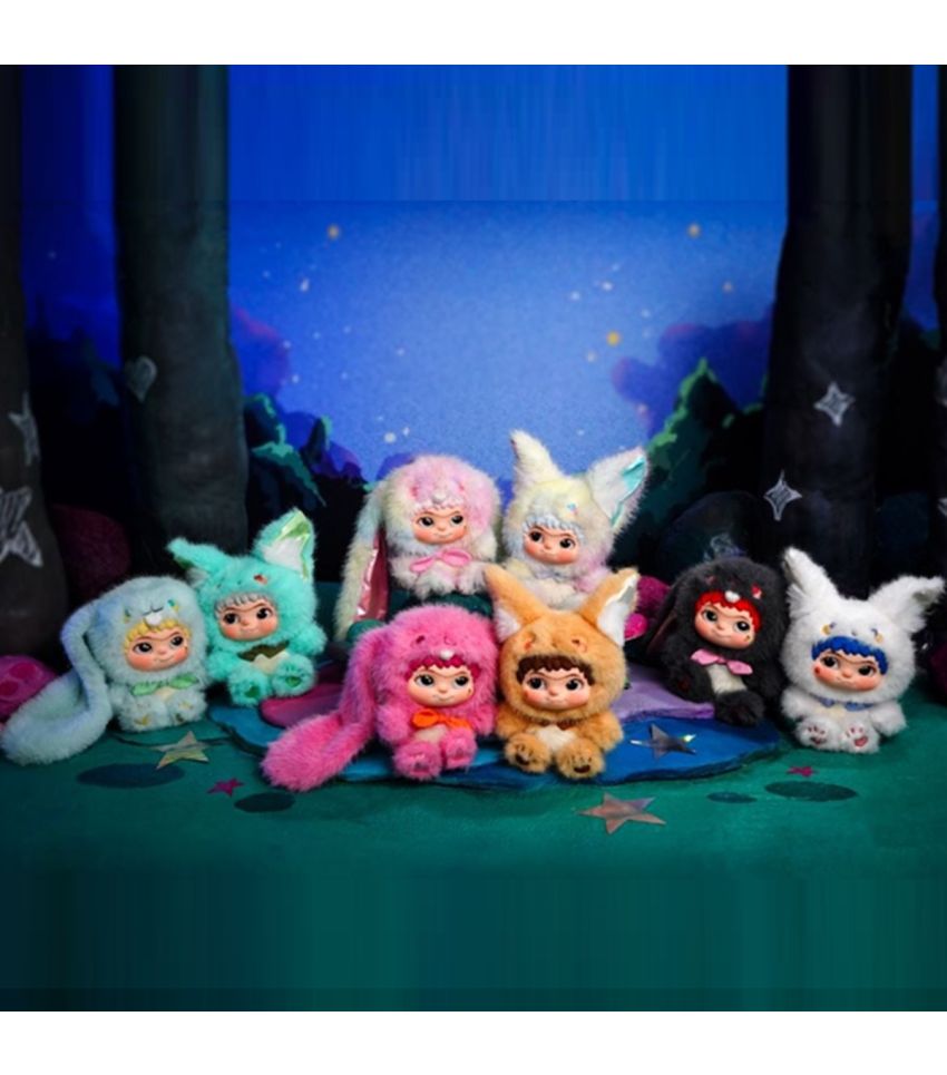 Wakuku V2 Blind Box Fox & Bunny Trick Or Treat Series Vinyl Doll Suprise Bag Keychain