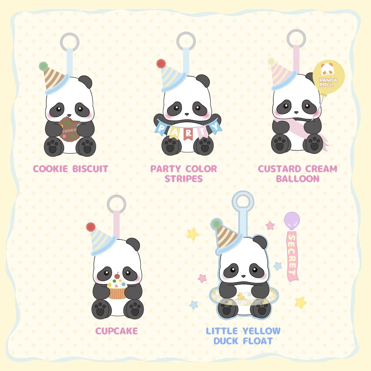 PANDA ROLL Party Plush