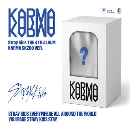 Coque pour portable Stray Kids : bleue et noire Karma Design, cadeau de Coque pour portable Stray Kids : bleue et noire Karma Design, cadeau de