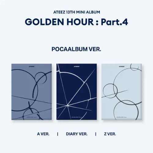 ATEEZ - 13th Mini Album [GOLDEN HOUR : Part.4] (POCAALBUM Ver.) (A Ver. / Diary Ver. / Z Ver.) Image 1