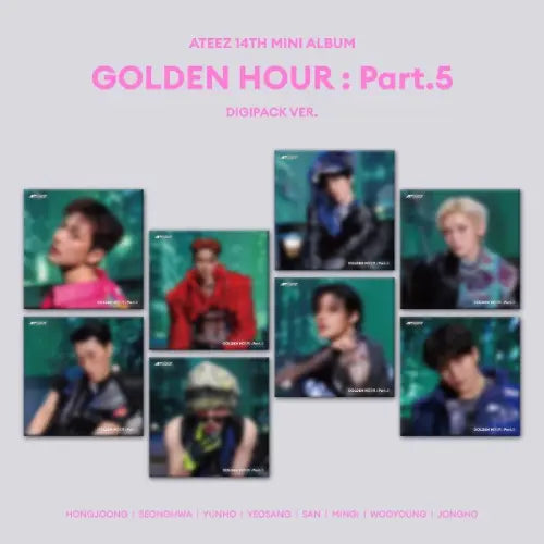 ATEEZ - 14th Mini Album [GOLDEN HOUR : Part.5] (DIGIPACK Ver.) Image 1