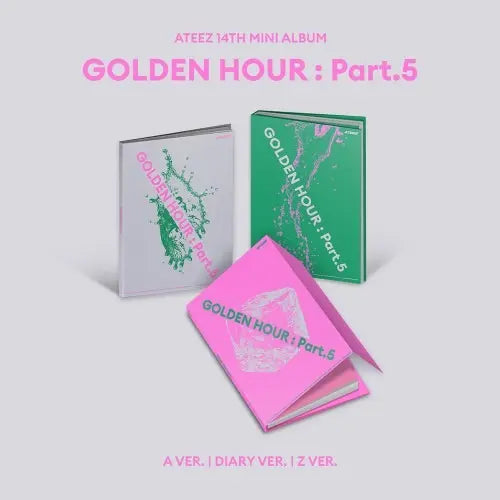ATEEZ - (yes24 GIft) 14th Mini Album [GOLDEN HOUR : Part.5] (A Ver. / DIARY Ver. / Z Ver.) Image 1