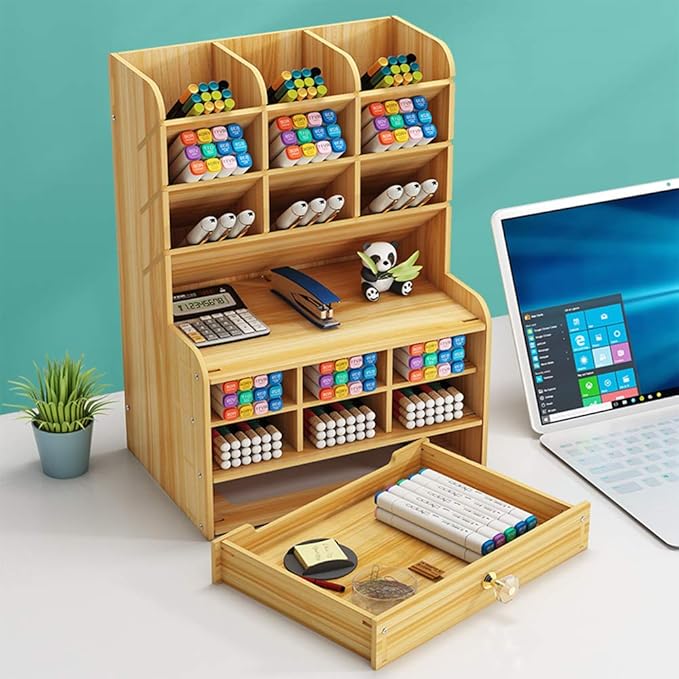 Wooden Desk Organiser - DIY