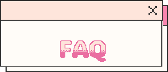Illustration of a computer screen with 'FAQ' text on a white background