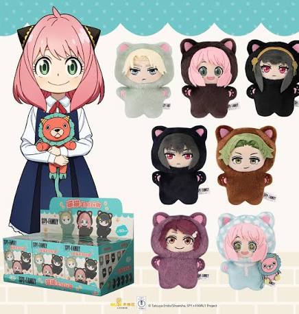 Spy X Family Cat plush keychain Blind box