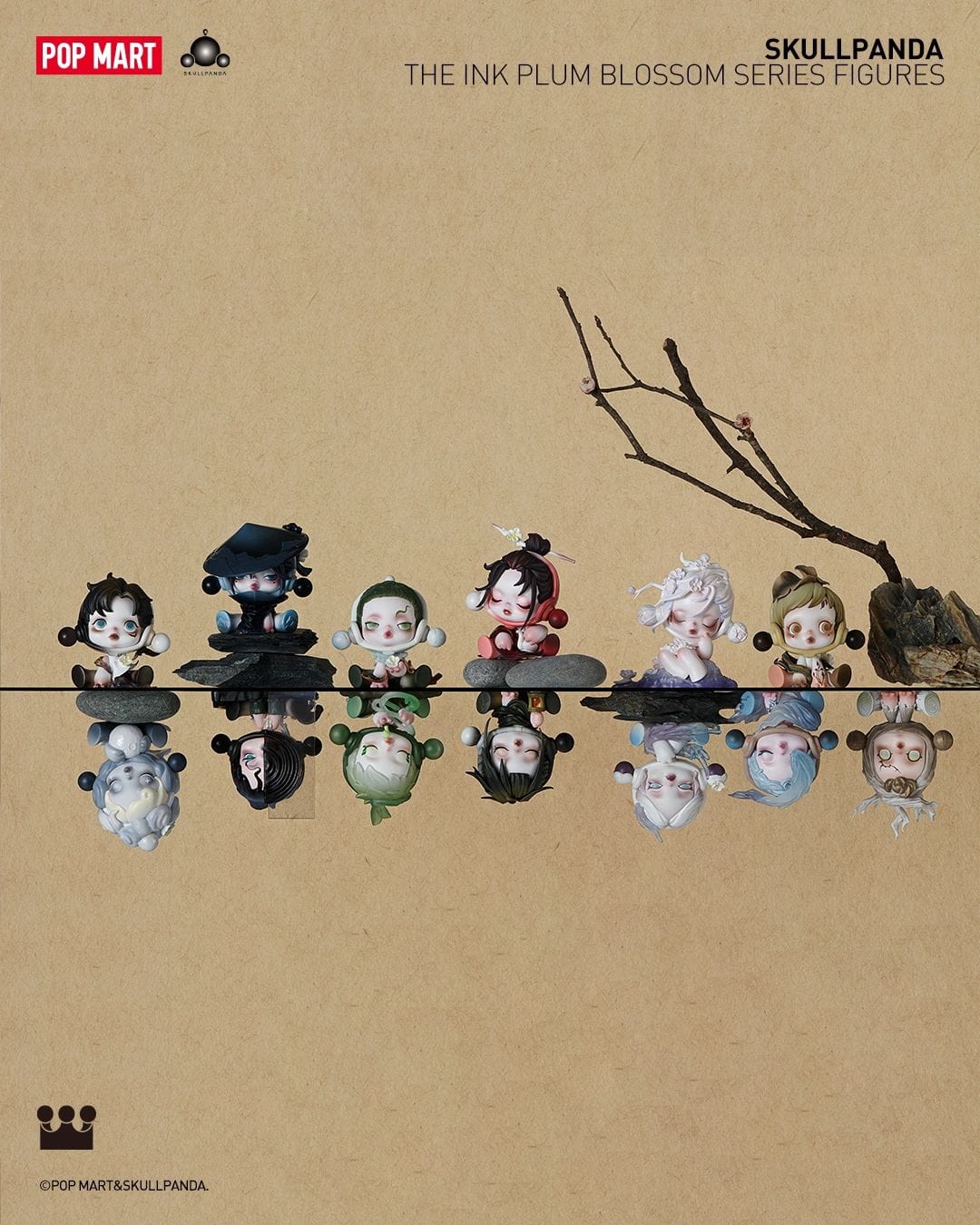 SKULLPANDA The Ink Plum Blossom Blind Box Series