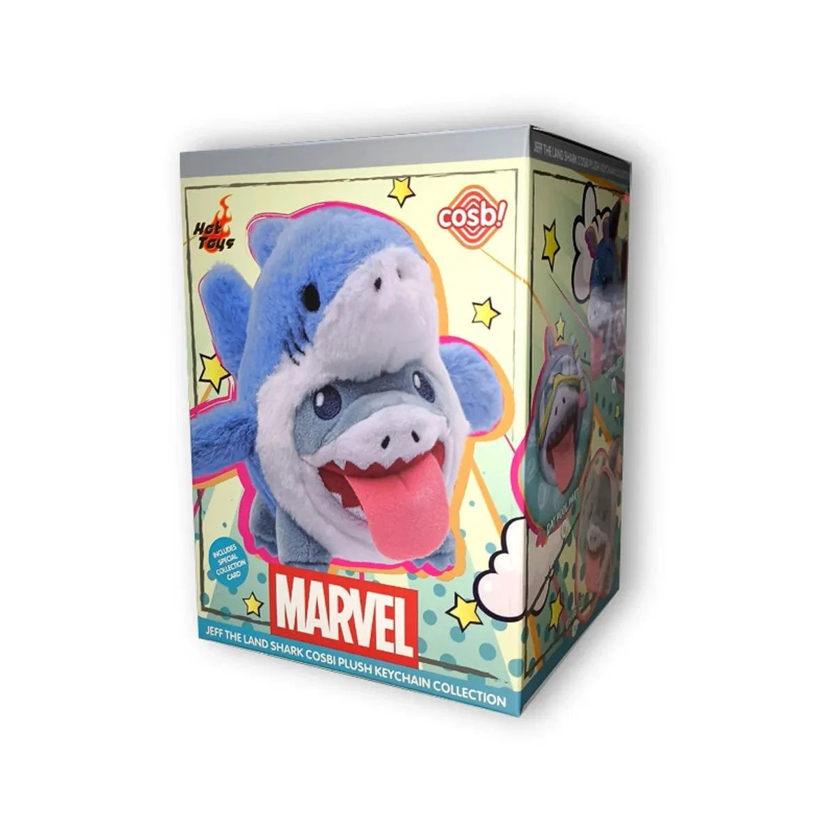 Hot Toys x COSBI Marvel Jeff The Land Shark Plush Keychain Blind Box