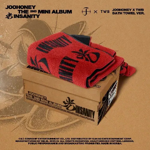 JOOHONEY - 2nd Mini Album [光 (INSANITY) ] (JOOHONEY X TWB BATH TOWEL Ver.) (Limited) Image 1