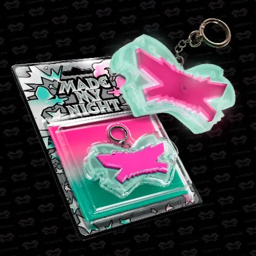 LE SSERAFIM - 2nd Single Album [Made My Night] (Glow Clicker Keychain ver.) (Mint Ver./Pink Ver.) Image 2