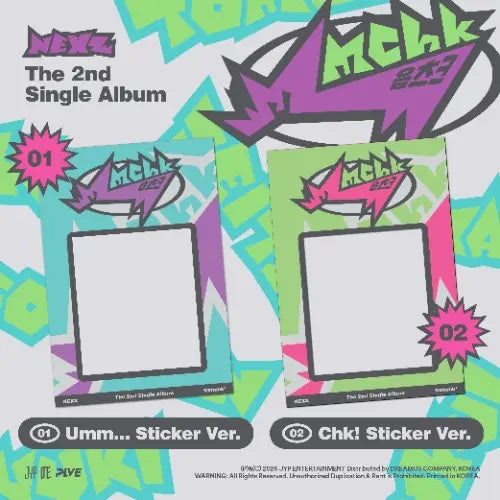 NEXZ - 2nd Single Album [Mmchk] (Umm...Sticker Ver. / Chk! Sticker Ver.) Image 1