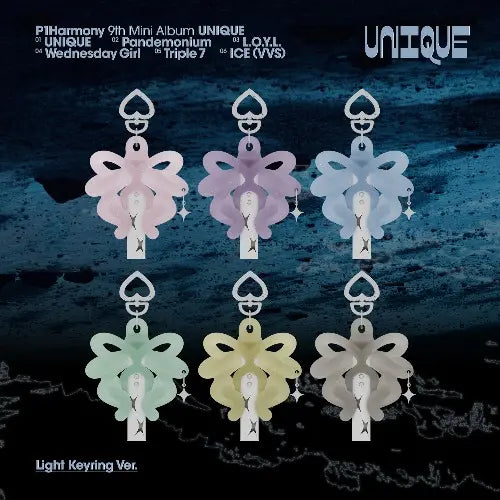 P1Harmony - 9th Mini Album [UNIQUE] (Light Keyring Ver.) (Limited) Image 1