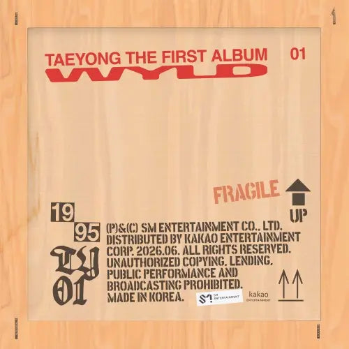 TAEYONG (NCT) - 1st Full Album [WYLD] (WYLD BOOK Ver.) (Masterpiece Ver.) (Limited) Image 1