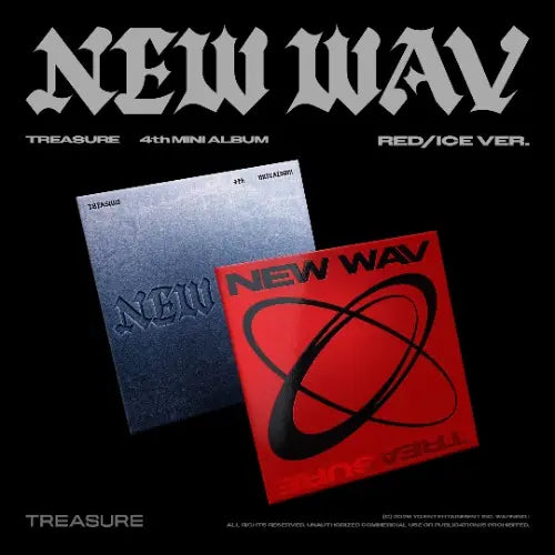 TREASURE - 4th Mini Album [NEW WAV] (ICE Ver. / RED Ver.) Image 1