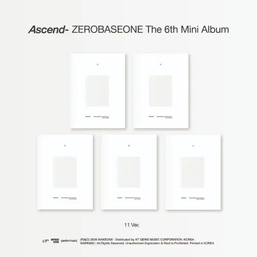 ZEROBASEONE - 6th Mini Album [Ascend-] (11 Ver.) Image 1