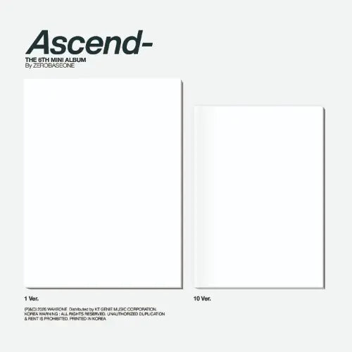 ZEROBASEONE - 6th Mini Album [Ascend-] (Photobook Ver.) (1 Ver. & 10 Ver.) Image 1
