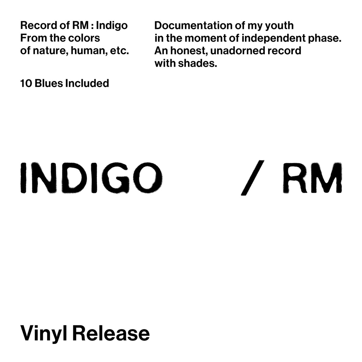 RM (BTS) - indigo (LP)