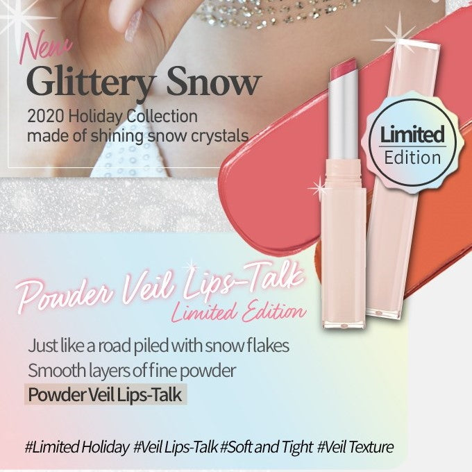 ETUDE HOUSE - Glittery Snow Powder Veil Lips-Talk