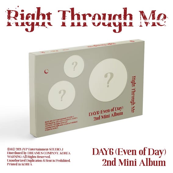 DAY6 (Even of Day) - 2nd Mini Album - Right Through Me