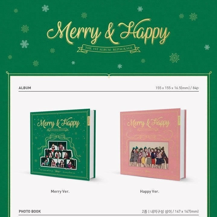 Twice - Merry Happy 1st Album Repackage