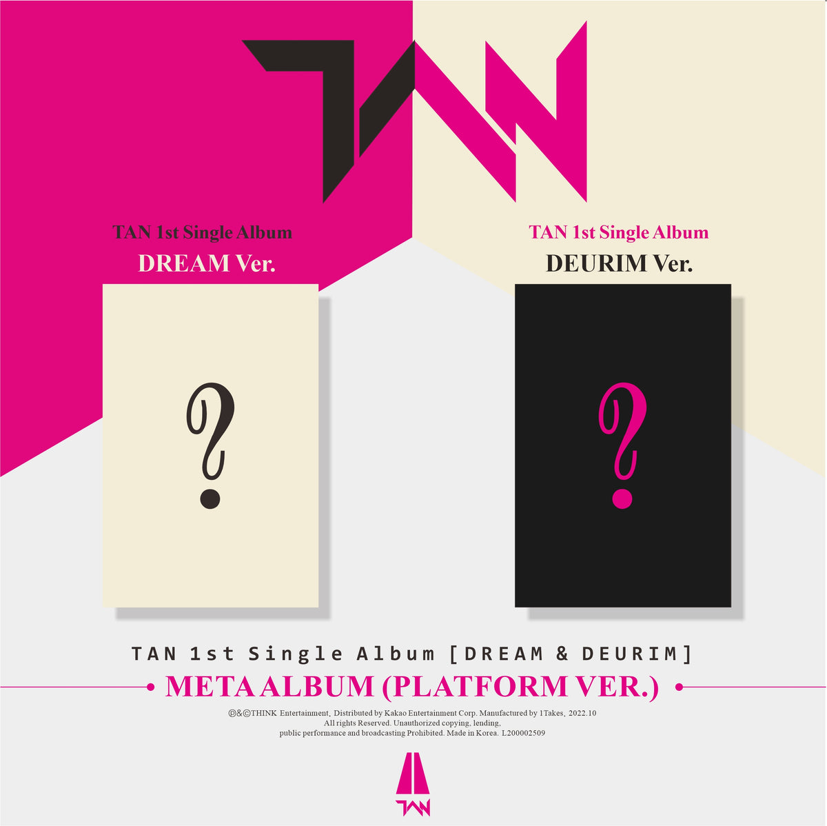 TAN - 1st Single Album [DREAM &amp; DEURIM] (Platform Ver.)