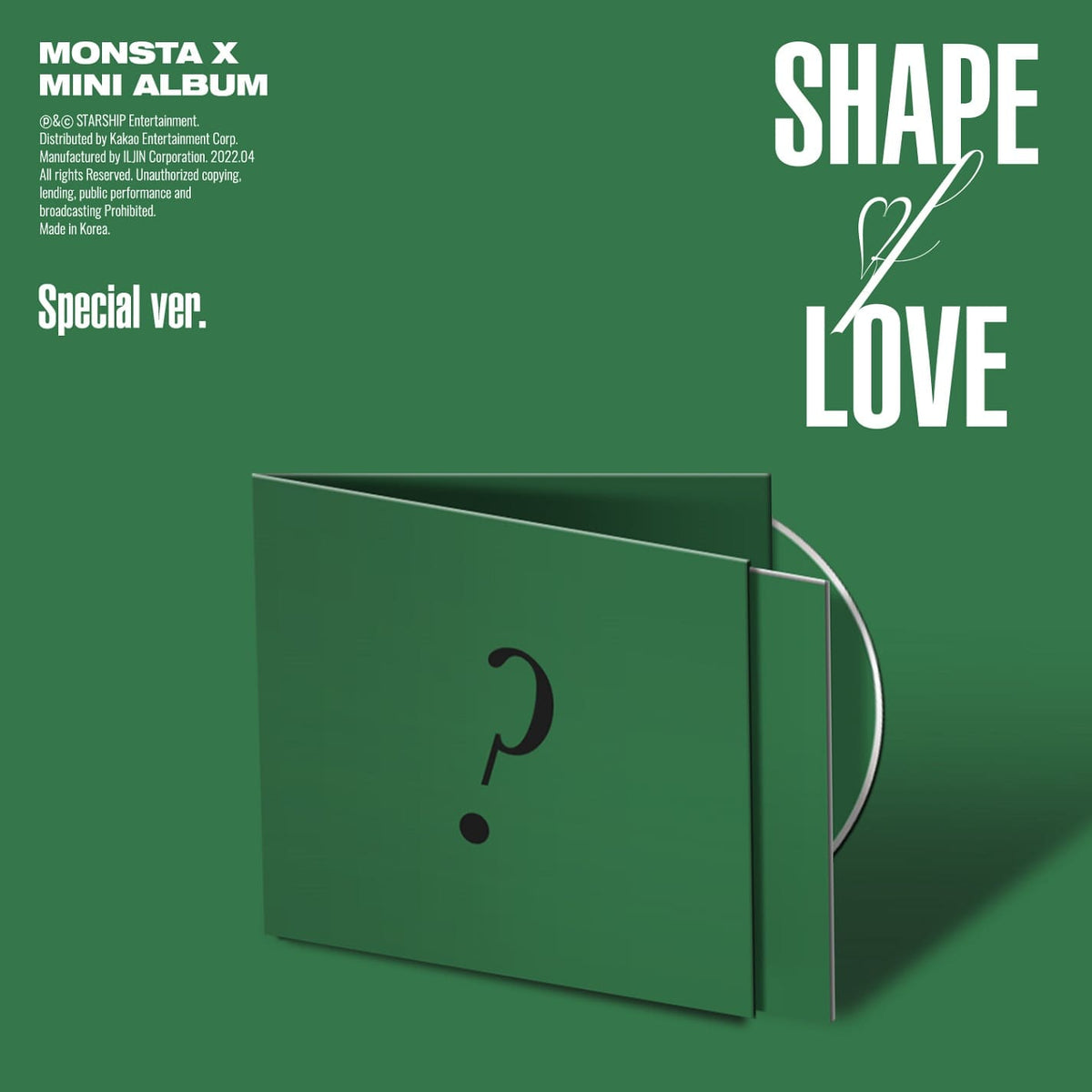 MONSTA X - Mini Album - SHAPE of LOVE (Special version)