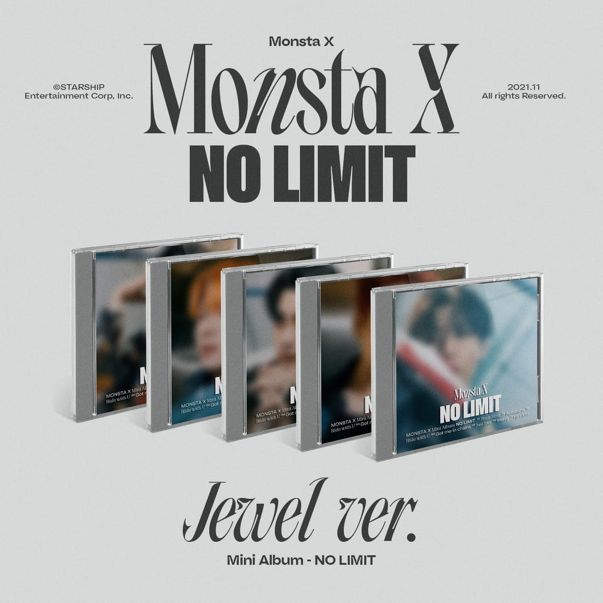 MONSTA X - 10th Mini Album - NO LIMIT (Jewel Case)