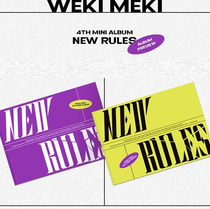 Weki Meki - 4th Mini Album - new Rules